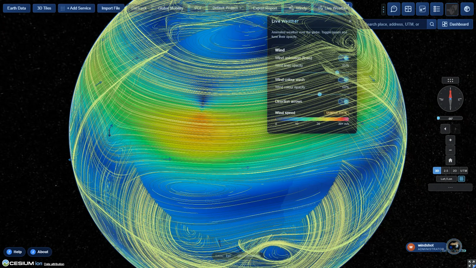 Live weather animation suite